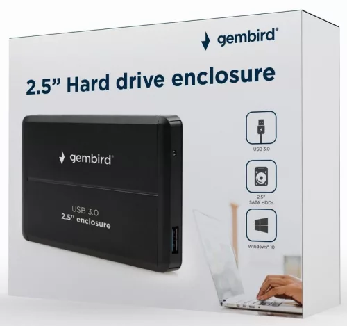 2.5" HDD külső ház USB 3.0 Gembird
