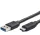 USB 3.0 Type-C/A töltőkábel 1.0 m Cablexpert CCP-USB3-AMCM-1M
