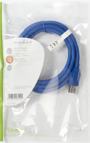 USB 3.0 A-A kábel 1.8 m AK-USB-14