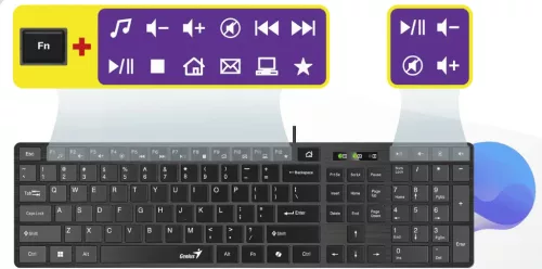 Genius SlimStar 126 vezetékes billentyűzet