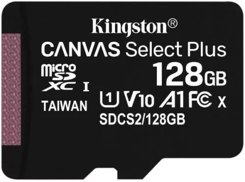 128 GB Micro SD kártya Kingston Canvas Select Plus