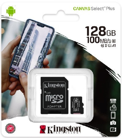 128 GB MicroSD kártya Kingston