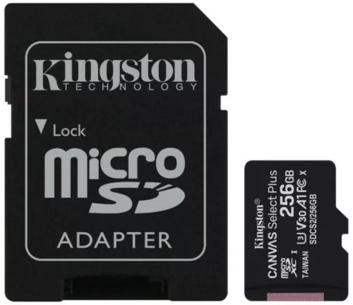 256 GB MicroSD kártya Kingston Canvas Select Plus