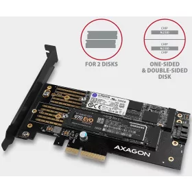 PCIe M.2 NVMe/SATA adapter Axagon