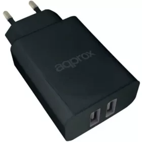 Telefon töltő 2 x USB 5V/2.4A  Approx appUSBWALL24B