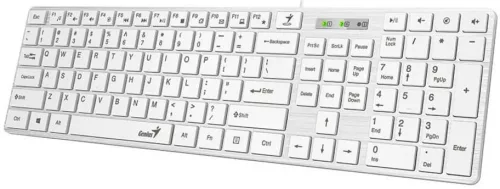Genius SlimStar 126 billentyűzet fehér