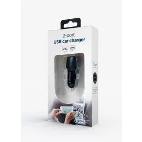 Autós töltő 2x 2.4A - Gembird