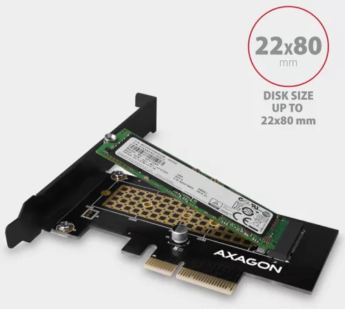 PCIe M.2 NVMe adapter Axagon