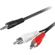 3.5 mm Jack-2x RCA kábel 1.5 m Goobay 
