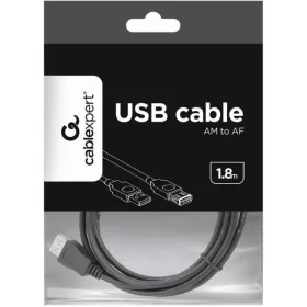 USB 2.0 hosszabbító kábel 1.80 m Gembird