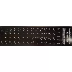 Billentyűzet matrica basic fehér karakter Tiger Tech