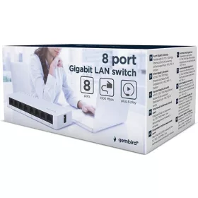 8 portos Gigabit switch Gembird NSW-G8-01