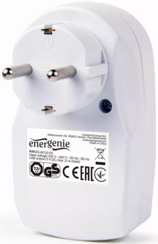 Telefon töltő 2 x USB 5V/2A Gembird 