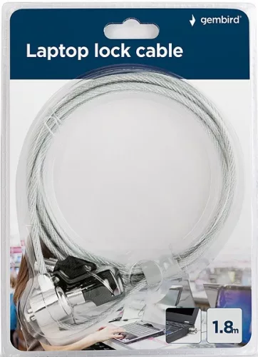 Kensington zár 1.80 m Gembird LK-K-01