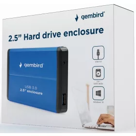 2.5" HDD ház USB 3.0 Gembird kék