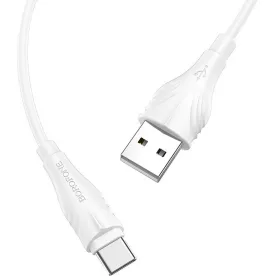 USB Type-C / USB-A 2.0 m kábel Borofone BX18 fehér