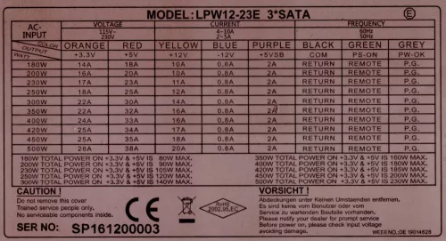 420W tápegység LinkWorld LPW12-23E