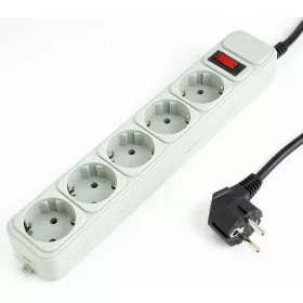   Hálózati elosztó 5-ös (földelt) 3m túlfeszültségvédős Gembird