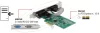 PCIe x1 kártya 2 x Soros RS-232 Delock 89557