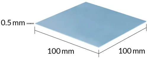 Arctic TP-3 hővezető lap 100x100x1,5mm