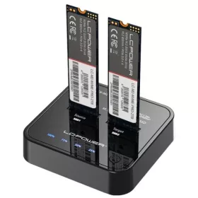   USB 3.2 M.2 NVMe dokkoló és klónozó állomás LC-Power LC-Dock-M2-NVMe