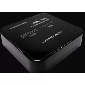   USB 3.2 M.2 NVMe dokkoló és klónozó állomás LC-Power LC-Dock-M2-NVMe
