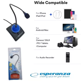 Asztali mikrofon Esperanza Chat EH130B