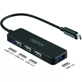 4 portos USB 3.0 HUB Type-C Approx APPC48v2