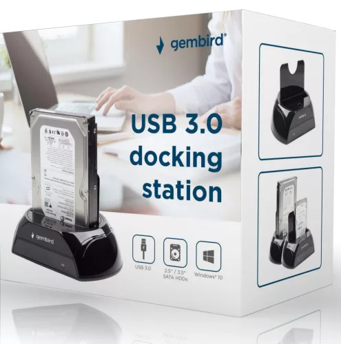 HDD dokkoló 2,5"-3,5" SATA/USB 3.0 Gembird HD32-U3S-2