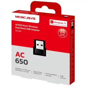 USB Wi-Fi Mercusys MA20N AC650