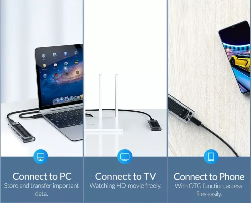 USB Type-C 3.0 M.2 NVMe ház Orico TCM2-C3