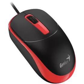 Genius DX-123 piros-fekete vezetékes egér