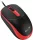 Genius DX-123 piros-fekete vezetékes egér