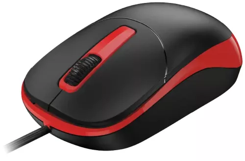 Genius DX-123 piros-fekete vezetékes egér