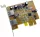 USB 3.0 PCIe kártya 2x port Sunix USB2302 low profile