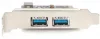 USB 3.0 PCIe kártya 2x port Sunix USB2302 low profile