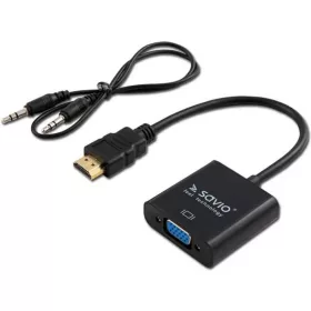 HDMI-VGA átalakító kábel Savio CL-23/B
