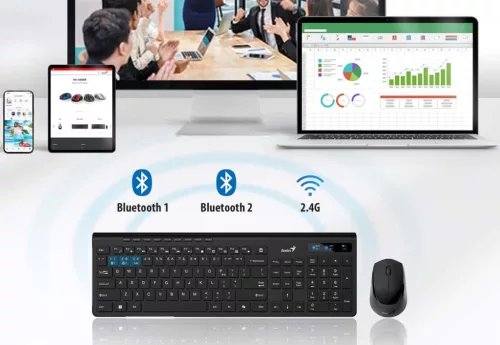 Genius SlimStar 8230 rádiós/bluetooth billentyűzet és egér