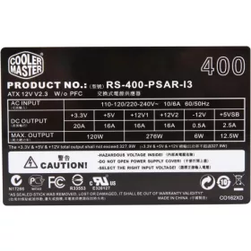 400W tápegység Cooler Master RS4-400-PSAR-I3