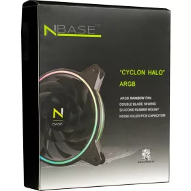 12cm ház cooler nBase Cyclon Halo ARGB