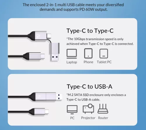 HDD dokkoló 3,5" és 2.5" SATA USB 3.1 