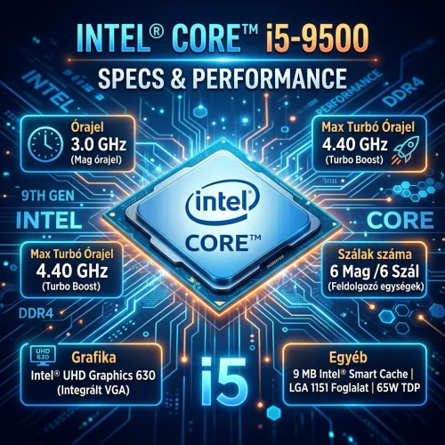 HP EliteDesk 800 G5 (D-SUB) Desktop Mini számítógép