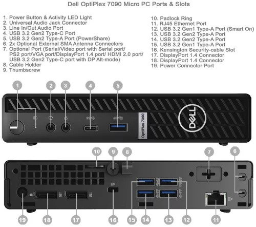Dell Optiplex 7090 Micro számítógép
