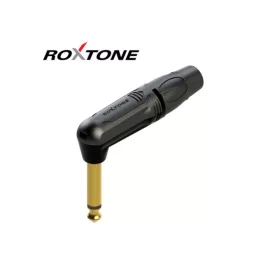   Roxtone RJ2RP-BG Mono 6,3 pipa jack dugó aranyozott (fekete)