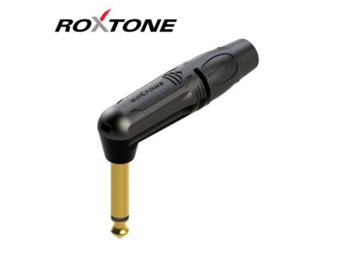 Roxtone RJ2RP-BG Mono 6,3 pipa jack dugó aranyozott (fekete)