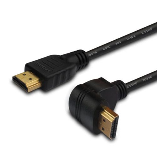 Savio CL-04 v1.4 nagysebességű HDMI kábel 1.5m - derékszögű