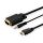 Savio CL-104 HDMI (apa)-VGA (apa) kábel 1.8 m + audió