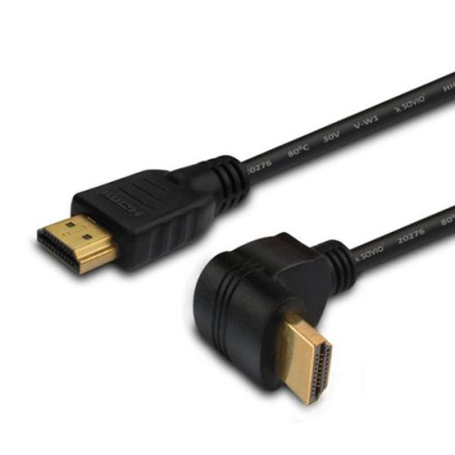 Savio CL-108 v2.0 nagysebességű HDMI (M) - HDMI (M) derékszögű kábel 1.5 m