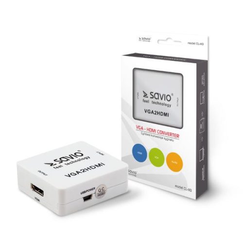 Savio CL-110 VGA - HDMI átalakító