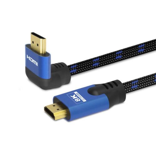 Savio CL-147 v2.1 nagysebességű HDMI kábel 1.8m , 8K , derékszögű